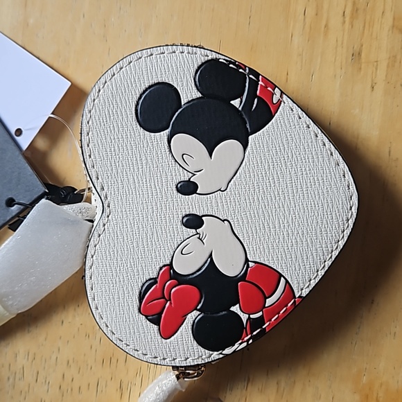 Kate Spade -for Disney Mickey & Minnie Heart-Shaped Coin Purse - Picture 10 of 11
